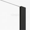 NEW TRENDY Drzwi prysznicowe przesuwne SMART BLACK 160x200 EXK-4115